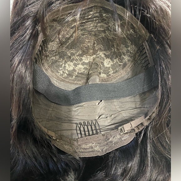 8 Inch Human Hair Wig with Bangs None Lace Front With Band Glue-less Short Bob - Picture 7 of 8